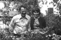 Диас Валеев и Дина Валеева в саду в Займище под Казанью. Лето 1978 года.